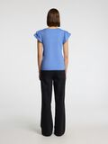 Selected COTTON RUFFLED T-SHIRT, Cornflower Blue, highres - 16089829_CornflowerBlue_004.jpg