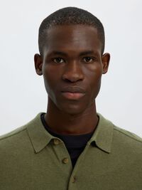 KNITTED POLO SHIRT, Kalamata, highres
