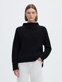 PULLOVER, Black, highres