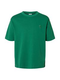 CORTE RELAJADO CAMISETA DE CUELLO REDONDO, Verdant Green, highres