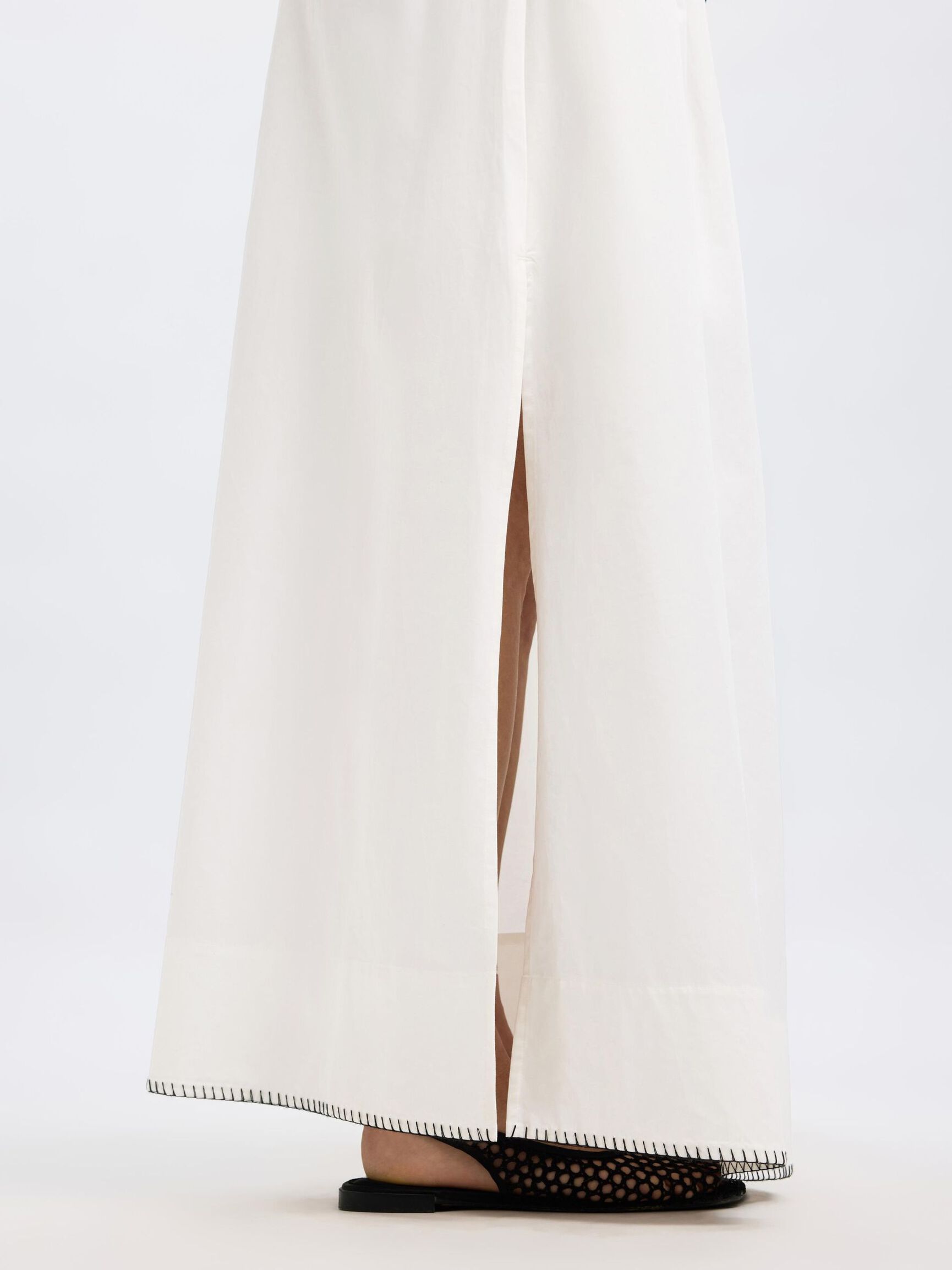 KATOENEN MAXI ROK, Bright White, highres