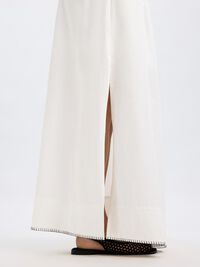 KATOENEN MAXI ROK, Bright White, highres