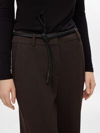 TAILORED WIDE LEG BROEK, Coffee Bean, highres