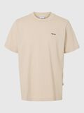 Selected BRODERT T-SKJORTE, Oatmeal, highres - 16096779_Oatmeal_001.jpg