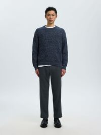 100% COTTON PULLOVER, Navy Blazer, highres