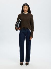 WOLLGEMISCH RÜSCHENÄRMEL PULLOVER, Delicioso, highres