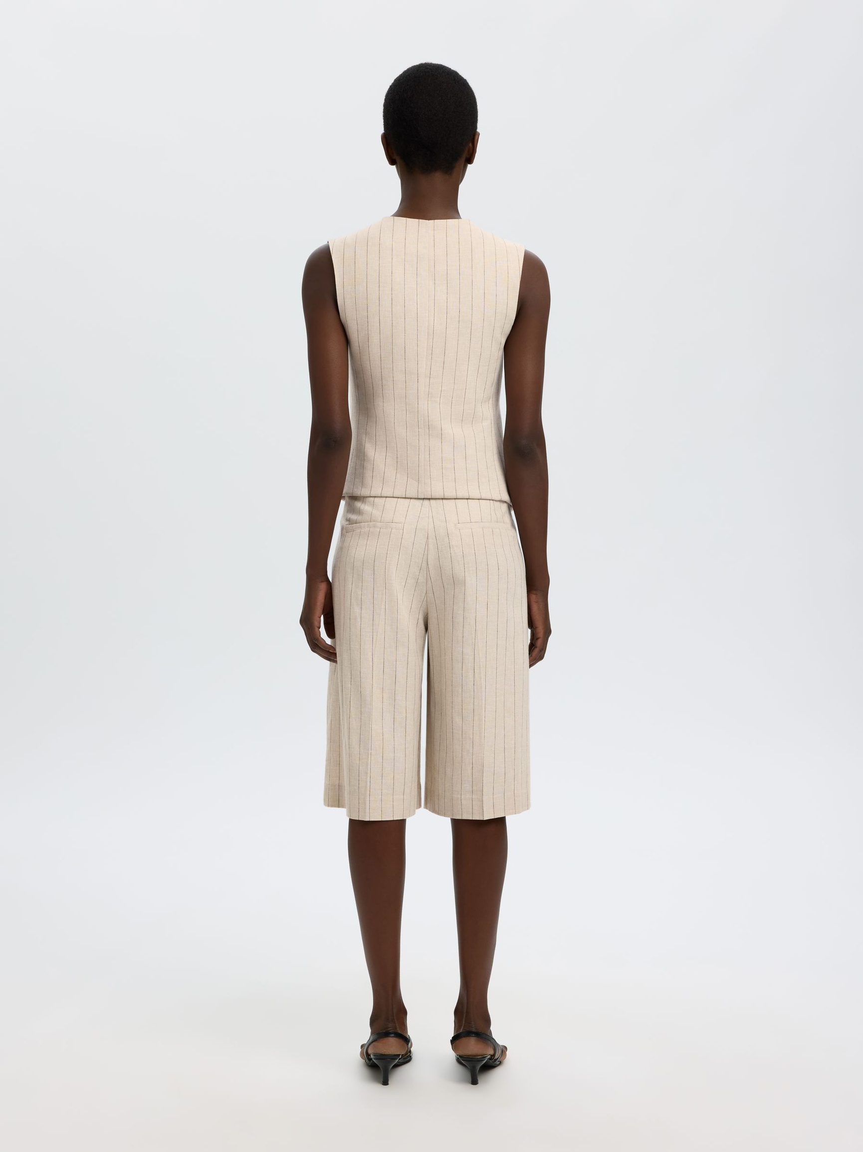 HØRBLANDING BERMUDA SHORTS, White Pepper, highres