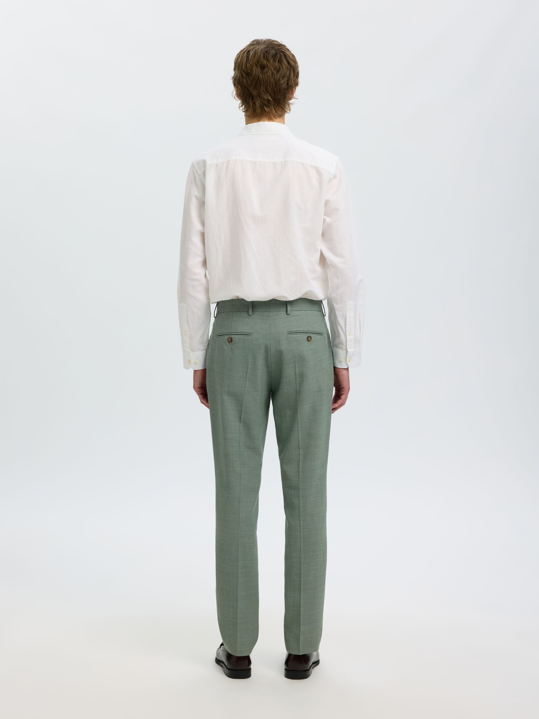 SLIM FIT SUIT TROUSERS | Green | Selected SLIM FIT SUIT TROUSERS | Green | Selected