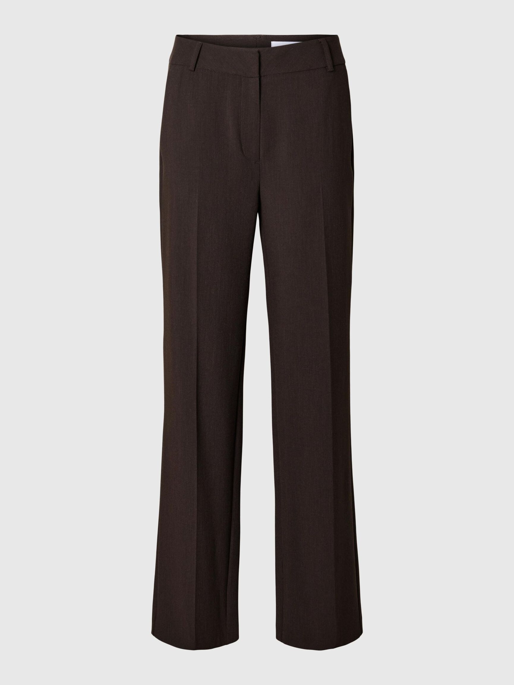TAILORED WIDE LEG BROEK, Coffee Bean, highres
