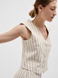 Selected PINSTRIPED WAISTCOAT, Sandshell, highres - 16094962_Sandshell_1127641_008.jpg