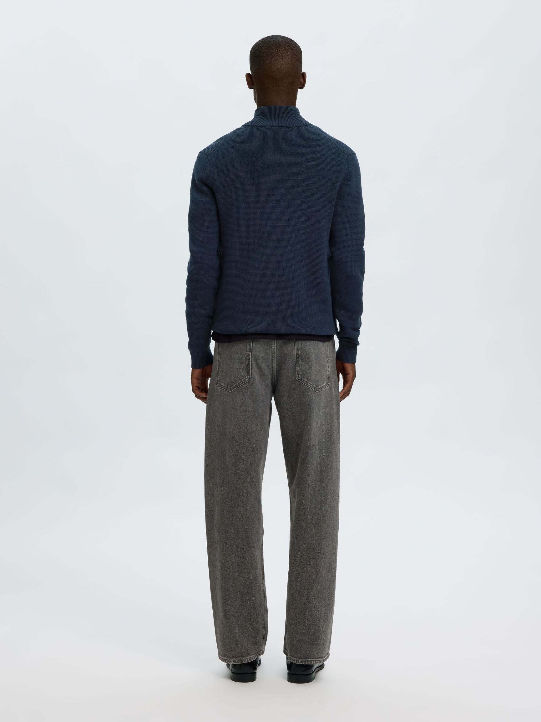 HALF-ZIP PULLOVER, Sky Captain, highres