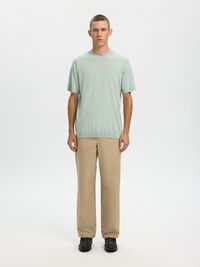 100% MERINO WOOL T-SHIRT, Aqua Gray, highres