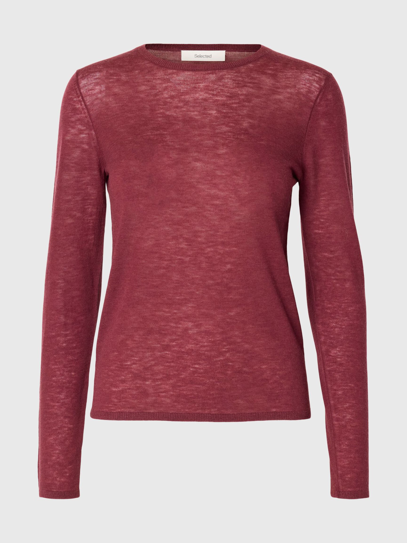 100% MERINO WOOL PULLOVER, Tawny Port, highres