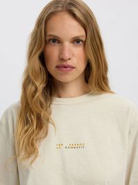 PRINT ØKOLOGISK BOMULD T-SHIRT, Silver Birch, highres
