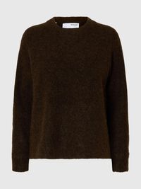 LONG-SLEEVED KNITTED JUMPER, Delicioso, highres