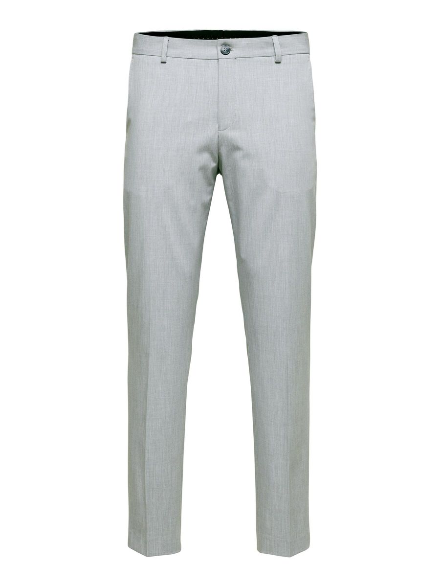 Selected 175 SLIM FIT TROUSERS, Light Grey Melange, highres - 16087825_LightGreyMelange_001.jpg
