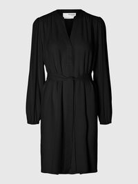 VISCOSEMIX MINI JURK, Black, highres