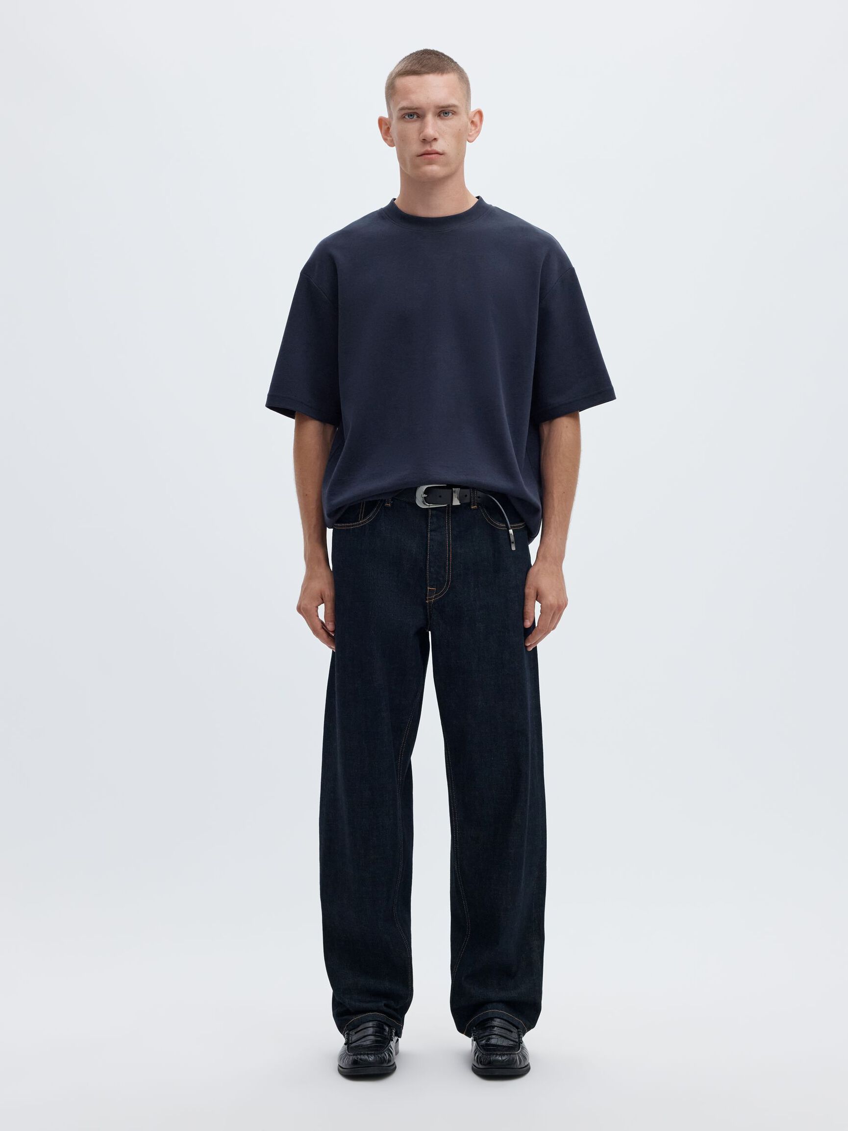 LOOSE FIT T-SHIRT, Sky Captain, highres