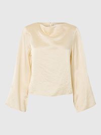 CUELLO ALTO TOP DE MANGA LARGA, Birch, highres