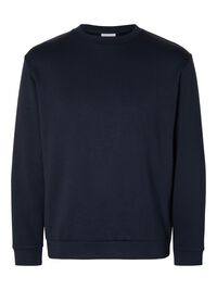VISCOSE BLEND SWEATSHIRT, Sky Captain, highres