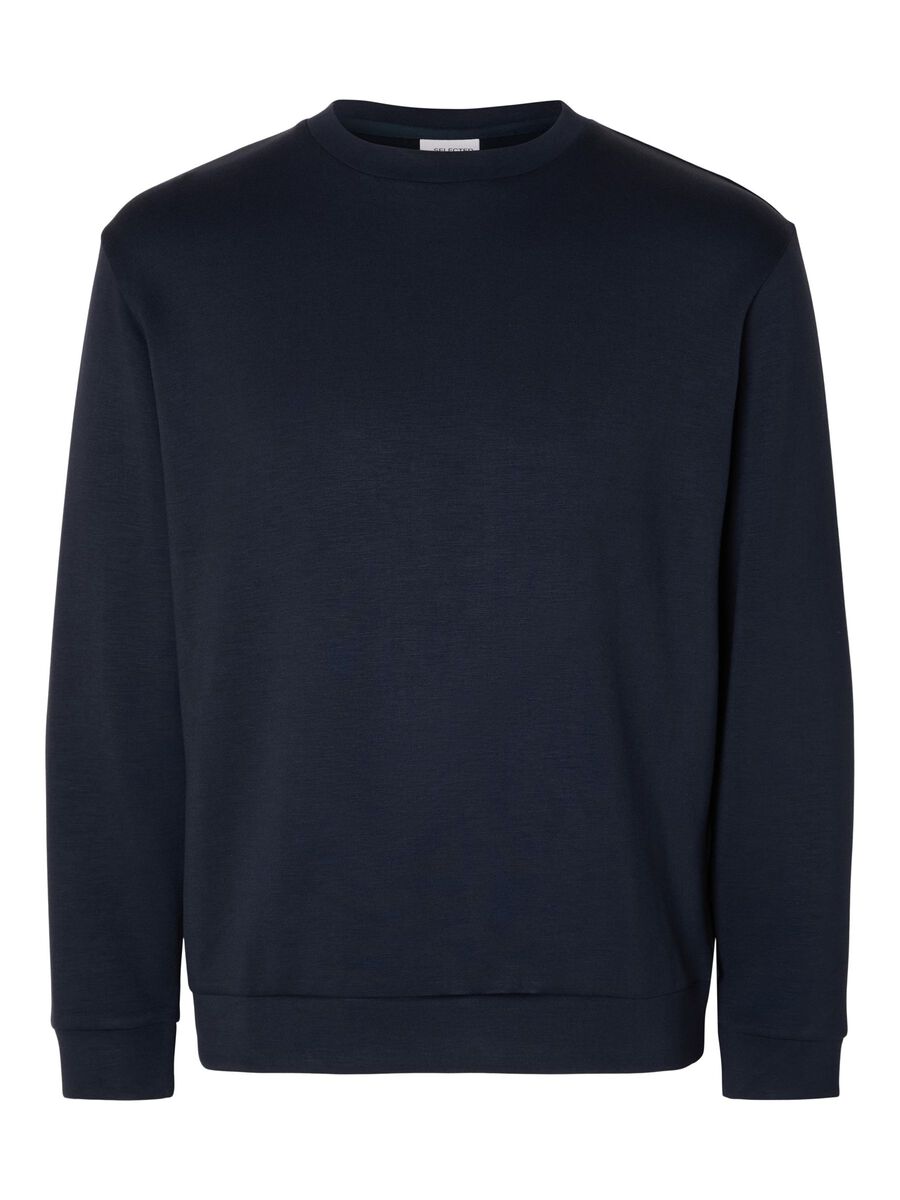Selected VISKOSEBLANDING SWEATSHIRT, Sky Captain, highres - 16092573_SkyCaptain_001.jpg