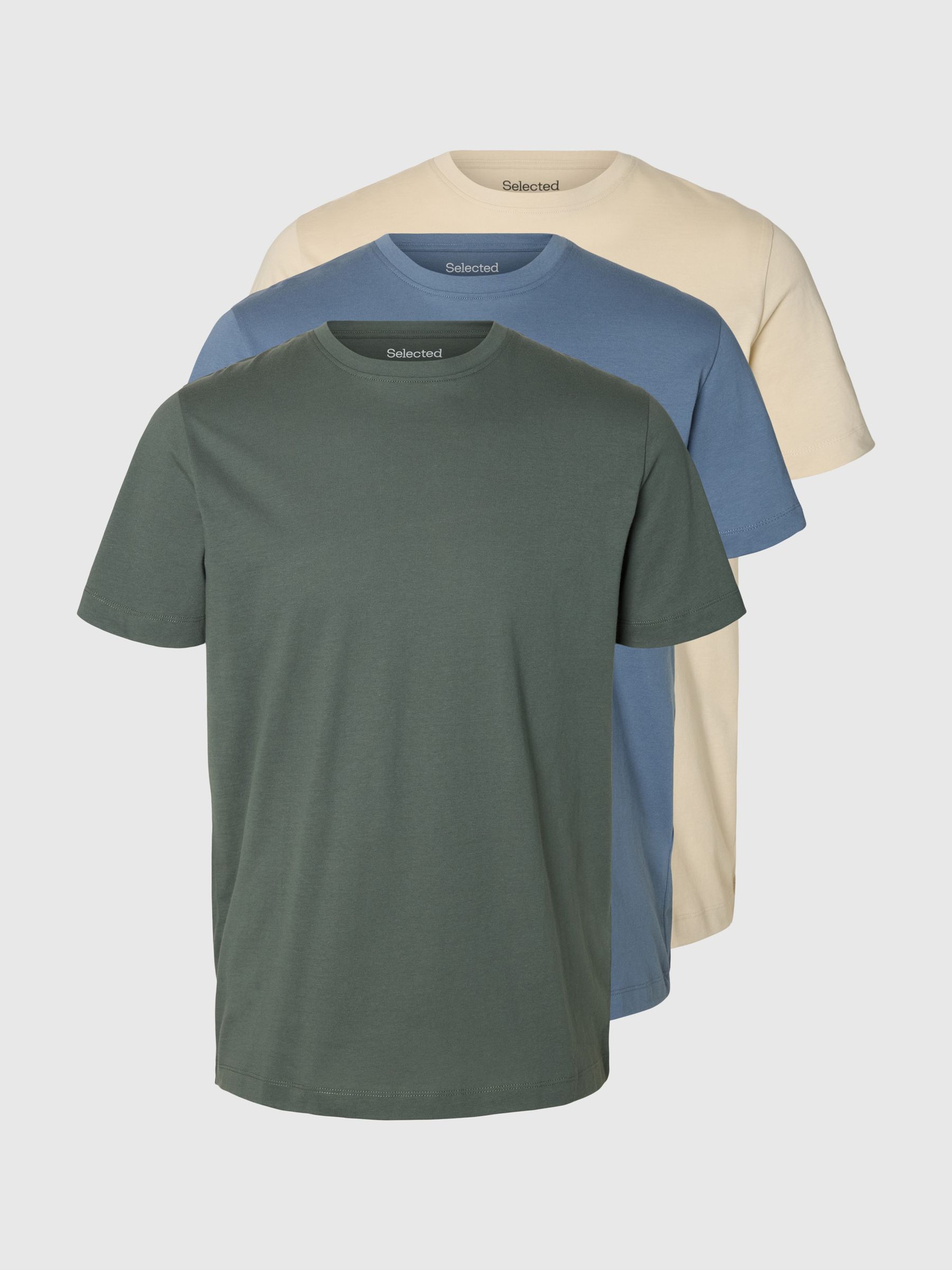 LOT DE 3 PIÈCES EN COTON T-SHIRT, Balsam Green, highres