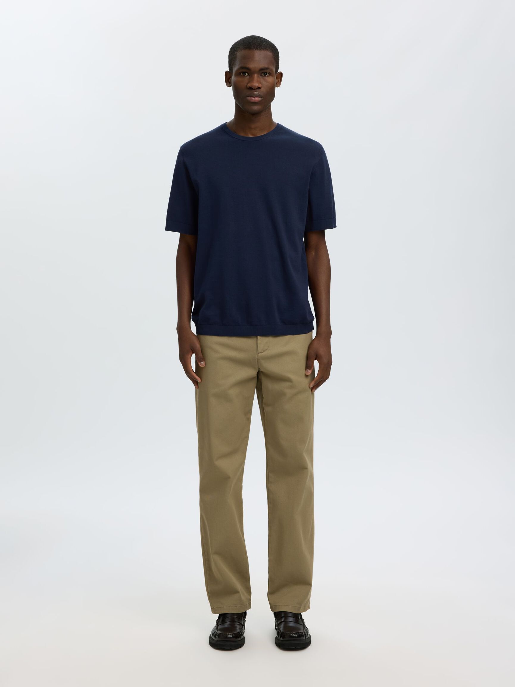 COTON T-SHIRT, Navy Blazer, highres