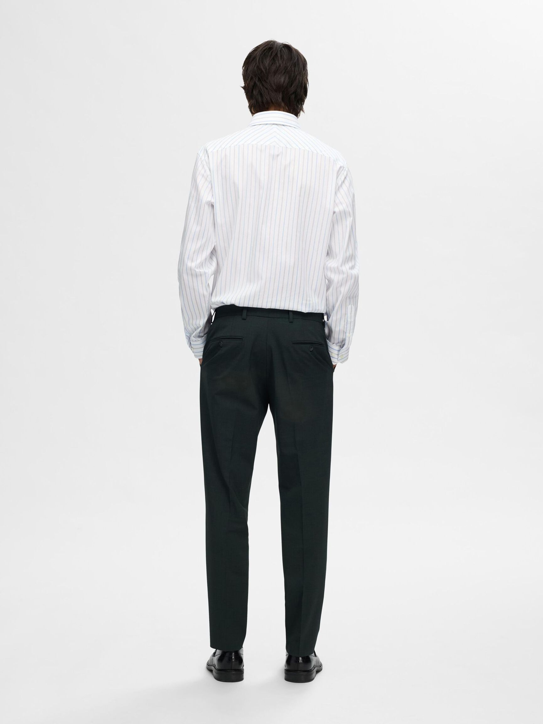 RANDIG SLIM FIT-SKJORTA, White, highres