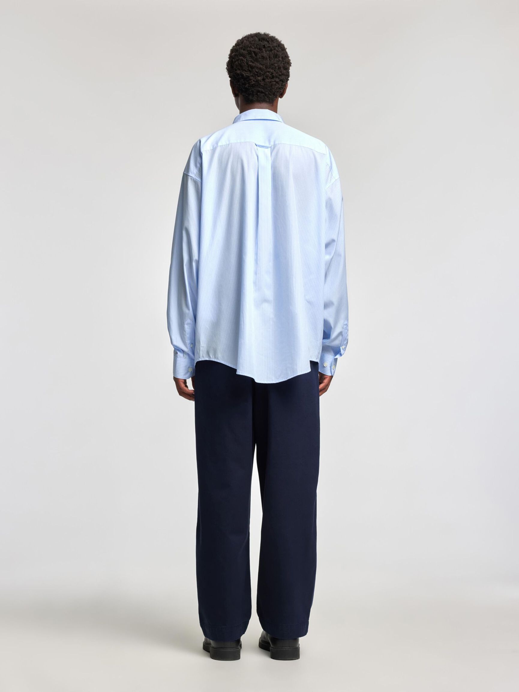 RELAXED FIT SHIRT, Cashmere Blue, highres