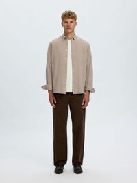 COTTON LONG SLEEVED SHIRT, Cornstalk, highres