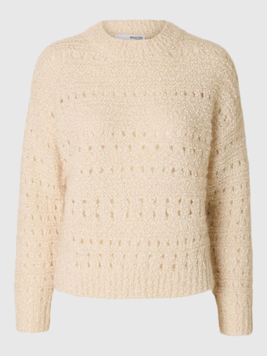 Selected CROCHET STYLE JUMPER, Birch, highres - 16096668_Birch_1178109_001.jpg