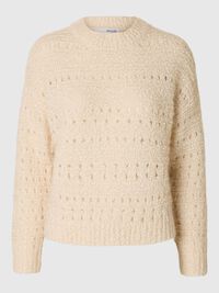 HÄKEL-LOOK PULLOVER, Birch, highres
