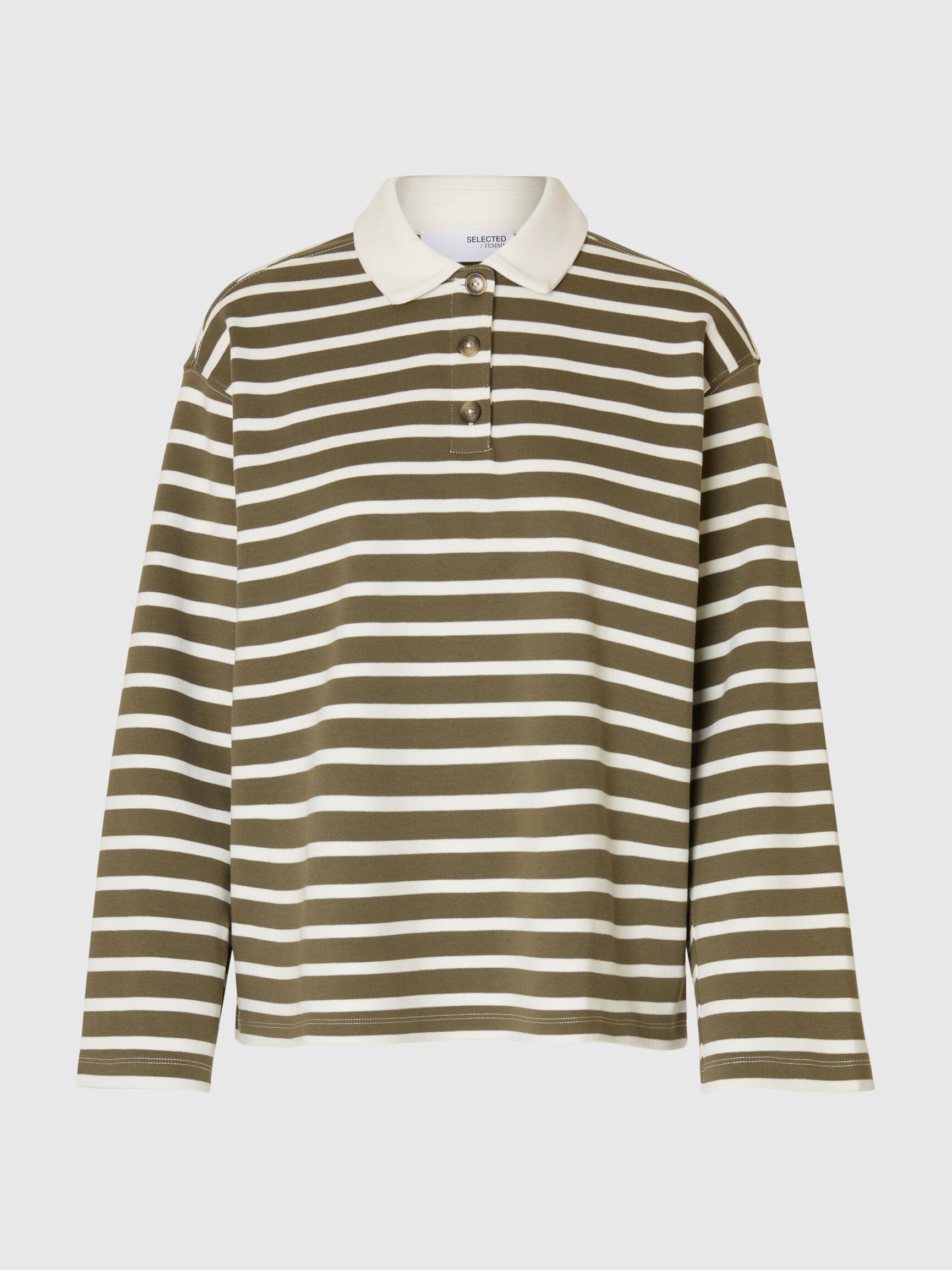 STRIPED  LONG-SLEEVED POLO, Kalamata, highres