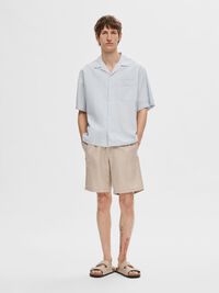 SEERSUCKER CHEMISE À MANCHES COURTES, Navy Blazer, highres