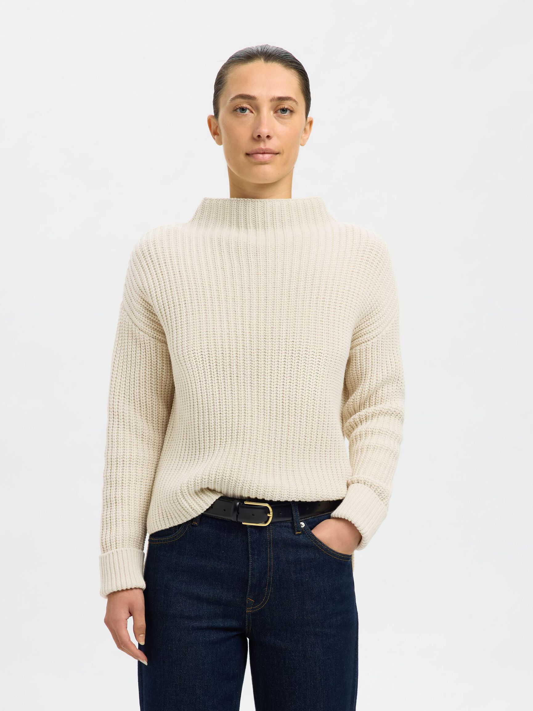 OVERSIZE PULLOVER, Birch, highres