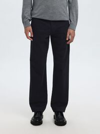 REGULAR FIT BROEK, Dark Navy, highres