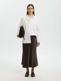 SATIN MIDIROCK, Delicioso, highres