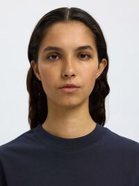 MOCK-NECK T-SHIRT, Dark Sapphire, highres