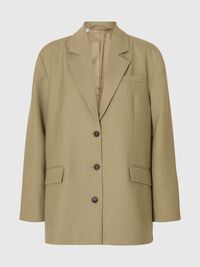 MET STRUCTUUR OVERSIZED BLAZER, Slate Green, highres