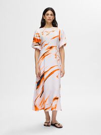 PRINTED VISCOSE BLEND MAXI DRESS, Cradle Pink, highres
