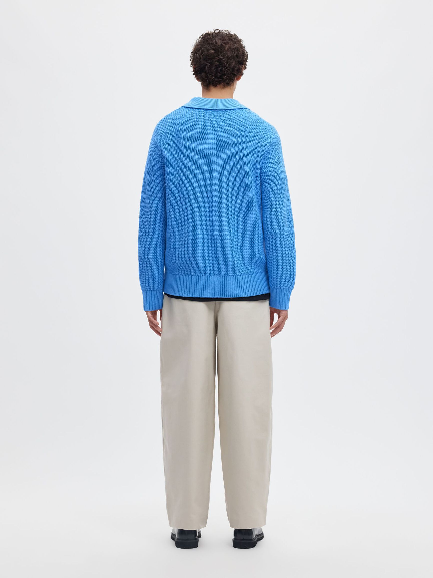 RIBBED PULLOVER, Granada Sky, highres
