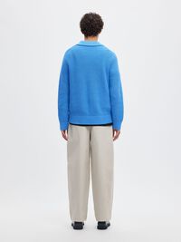 RIBBED PULLOVER, Granada Sky, highres