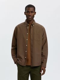 OXFORD LONG SLEEVED SHIRT, Delicioso, highres