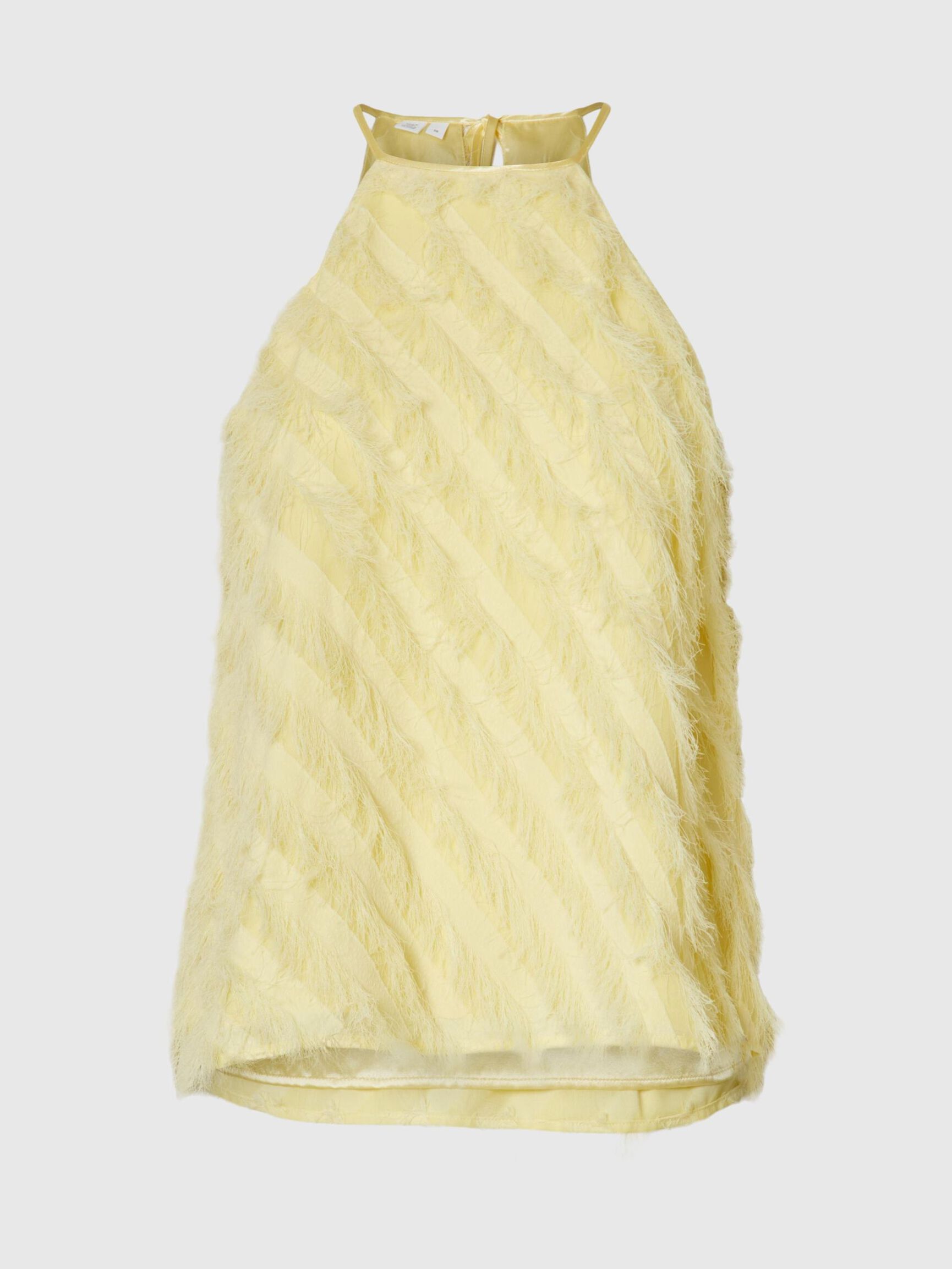 DETALLE DE FLECOS TOP CUELLO HALTER, Anise Flower, highres