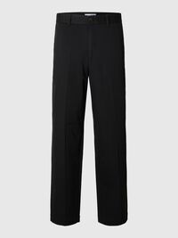 220 LØSTSIDDENDE BUKSER, Black, highres