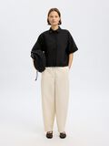 Selected CROPPED OVERHEMD MET KORTE MOUWEN, Black, highres - 16096998_Black_008.jpg