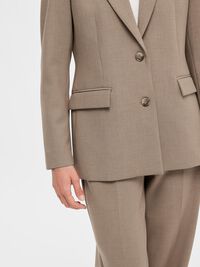 KLASSISCHER VISKOSEMIX BLAZER, Camel, highres