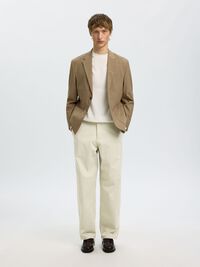 220 LOOSE FIT BROEK, Silver Birch, highres