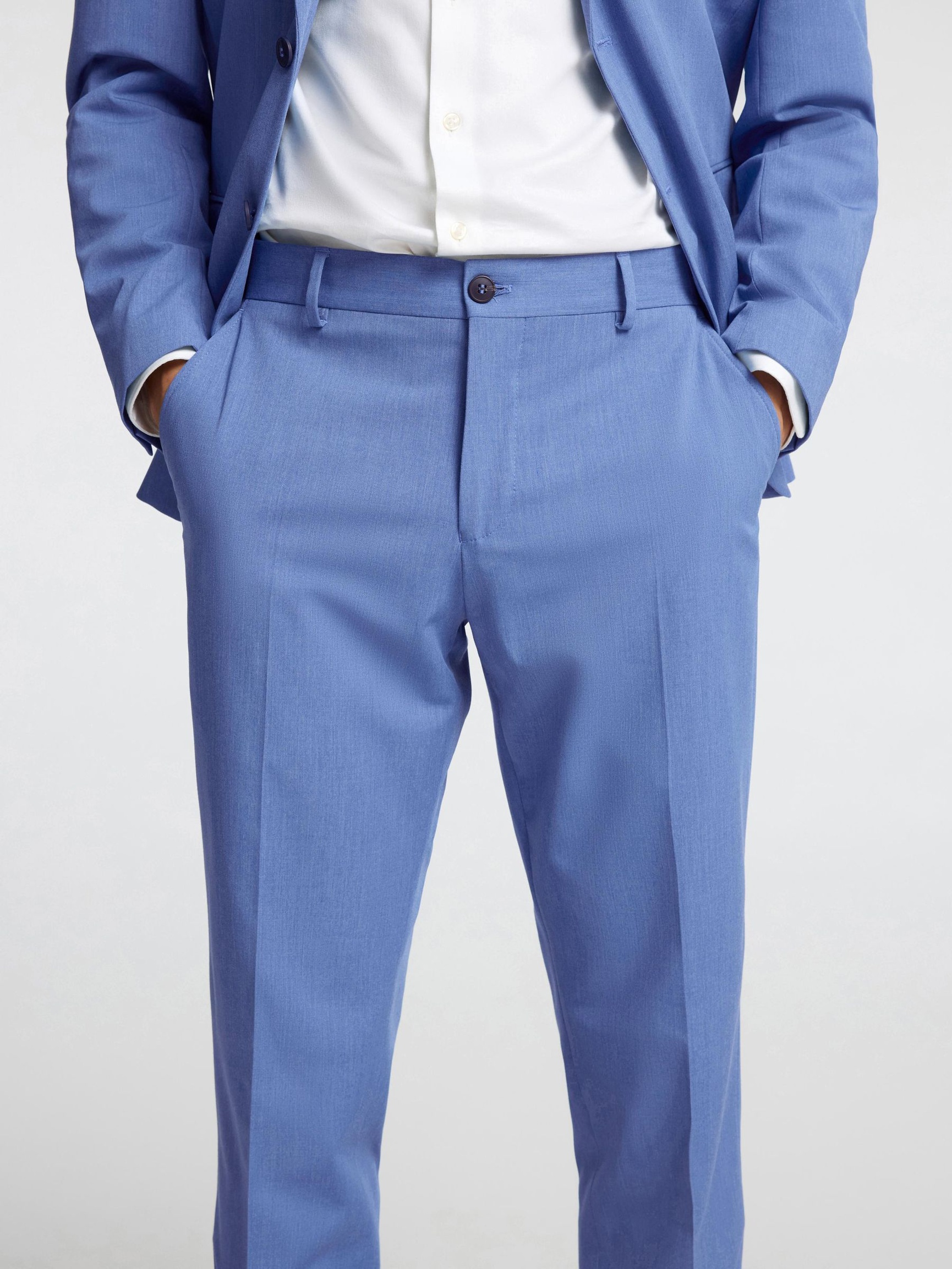 175 SLIM FIT PANTALON, Light Blue, highres