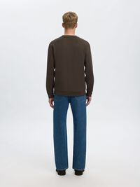 VISCOSE BLEND SWEATSHIRT, Demitasse, highres